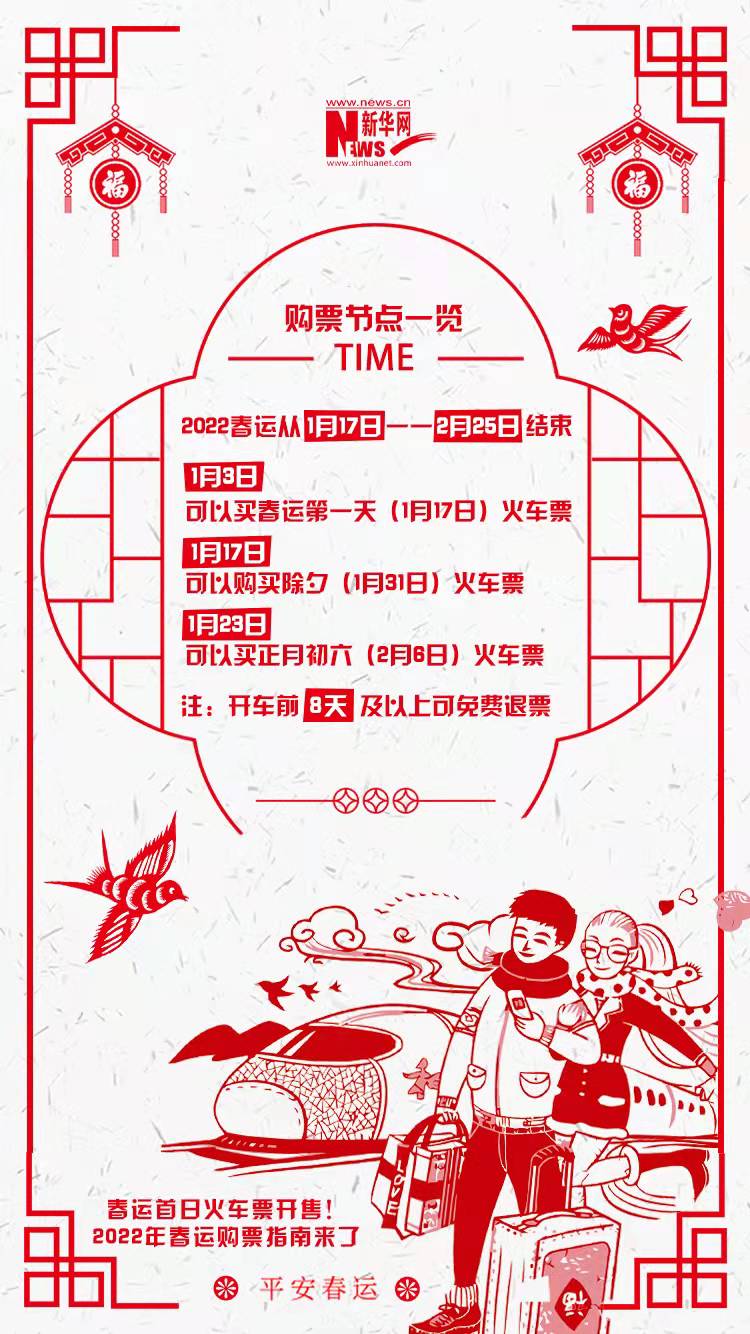 2022年春運(yùn)首日火車票開售！購(gòu)票指南來(lái)了